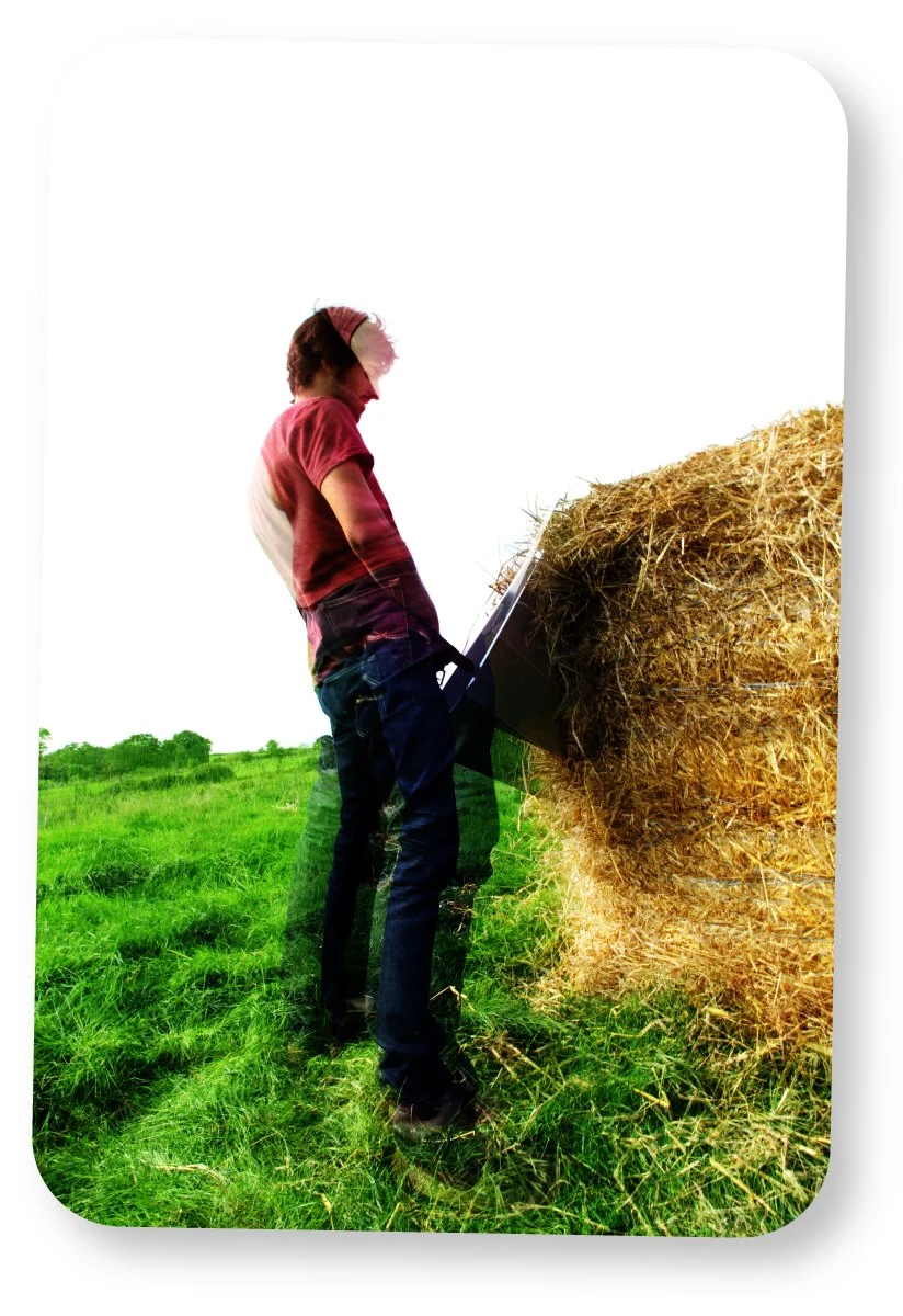 According to the designers, as they're used, the nitrogen in the urine reacts with the carbon in the straw to speed up the decomposition process, reducing an entire bale to fertilizer in 6-12 months