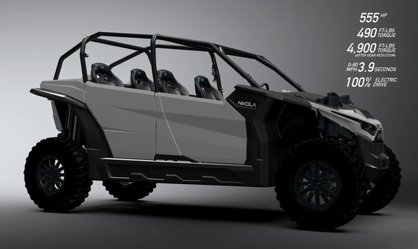 With up to 200 miles of range, the Nikola Zero will be good for a lot of off-road fun