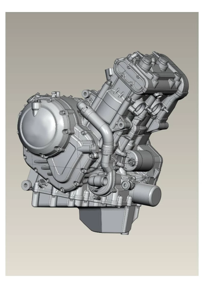 The twin-cylinder motor of the 2019 Norton Atlas 650 is essentially half a V4 RR engine, with slightly longer piston stroke