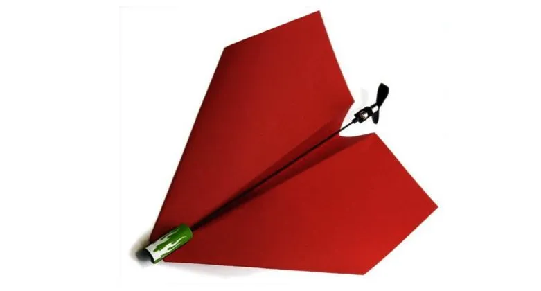 The Power Up electric power module allows users to mount an electric propeller on their paper airplanes