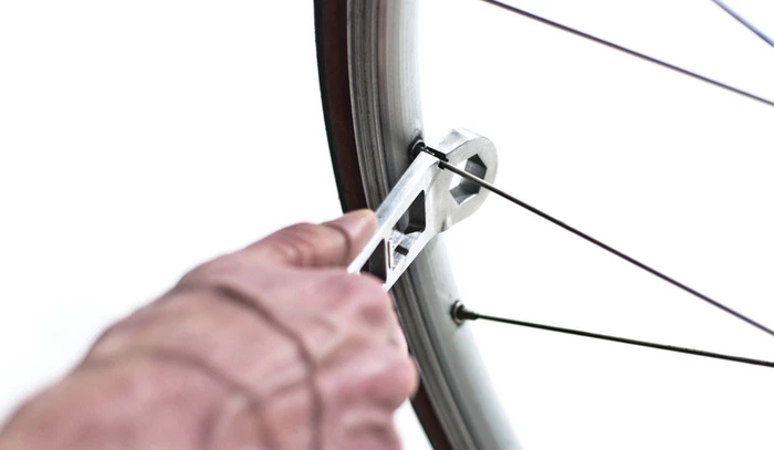 The Nutter includes a spoke wrench