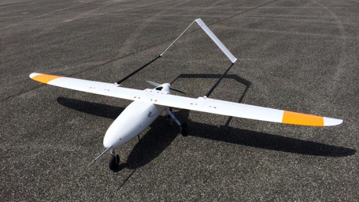 The drone was electrically propelled