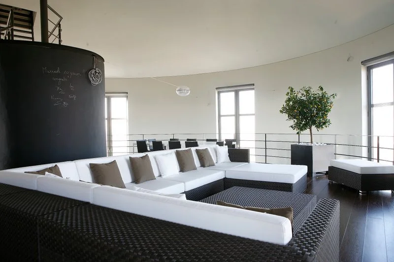 Rather than shoehorning rooms into each floor, each level of the home has a single purpose, resulting in lovely large living spaces (Photo: Bham)