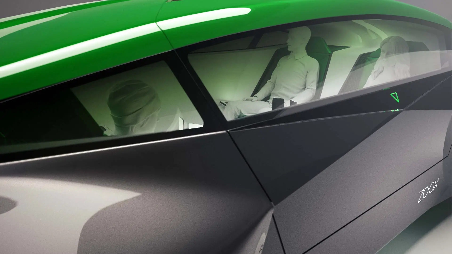 With no need or tools to drive, occupants are free to work, relax and talk