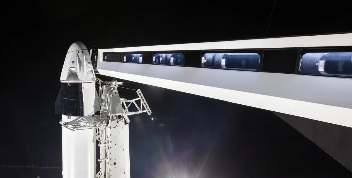 SpaceX has built a new walkway for astronauts to board its Crew Dragon capsule