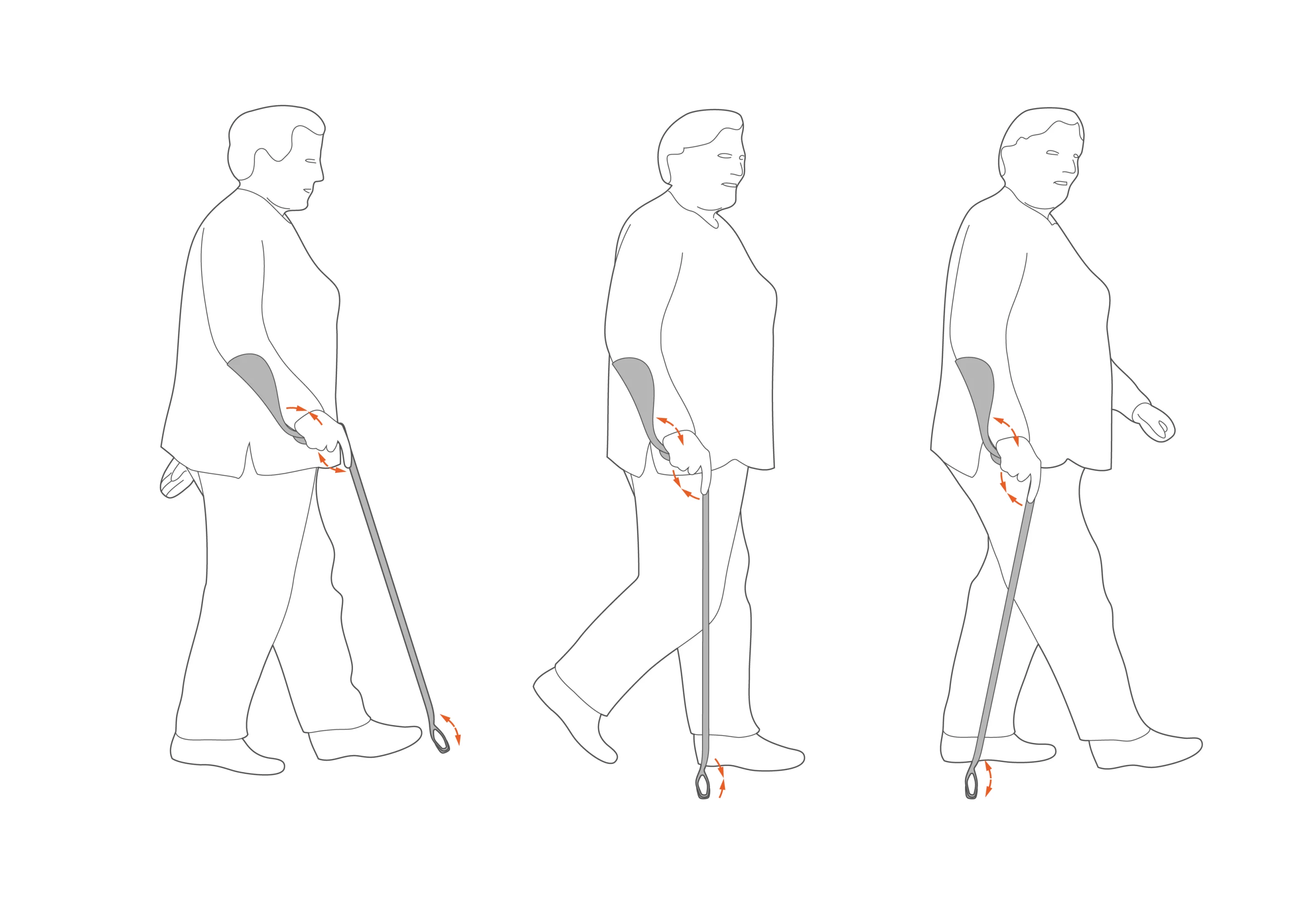 Agil helps create an equilibrium for the natural walking process without added strain on the user’s shoulder, arm or side