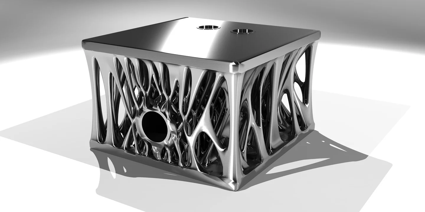 That's a load bearing engine block, optimized using a generative design algoritm