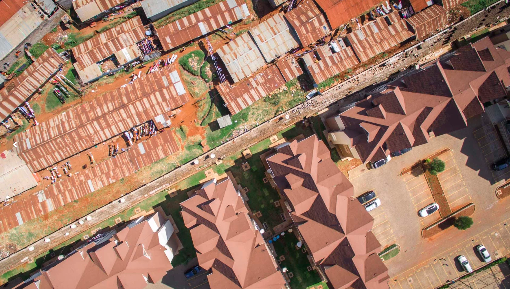 The wealthy and the poor collide in the suburb of Loresho in Nairobi