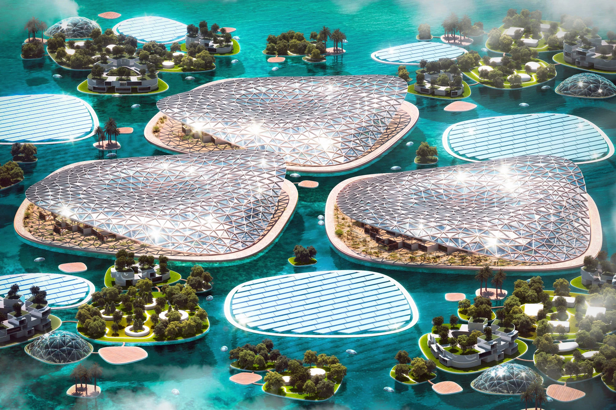 Dubai Reef's sustainable floating accommodations will provide visitors with unique marine eco-tourism experiences