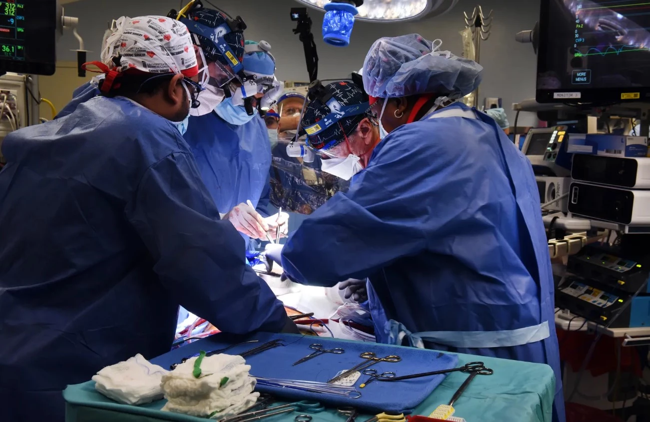 The successful procedure took about eight hours