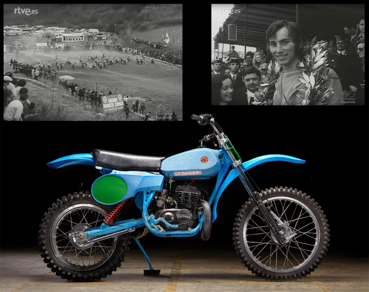 The very first American to win a world championship race was Jim Pomeroy, who won his first world MX championship race at the 1973 Spanish Grand Prix in 1973. Pomeroy rode a Bultaco Pursang 250 in the Spanish Grand Prix and though he went on to race as a factory rider for Honda, his name will be forever linked with the Spanish marque. This isn't the bike he won on that day, but at $3,220, it's a bargain basement addition to any collection. Auction Description