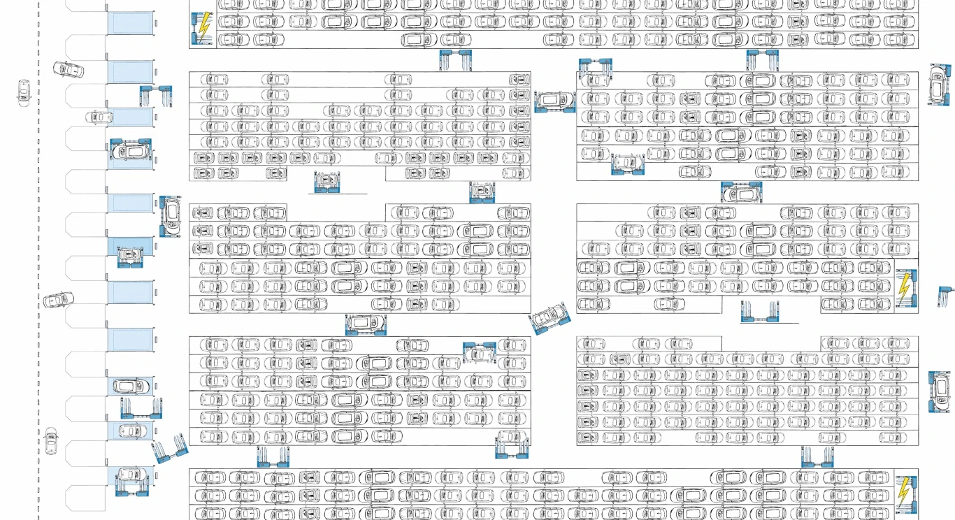Parking arrangements can be arranged on contingency with the robotic system