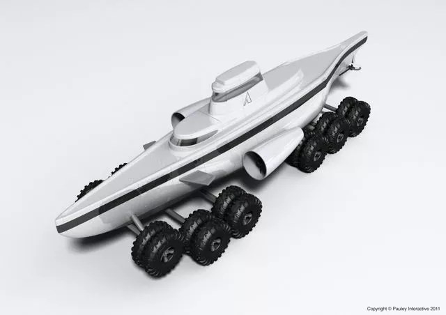 Philip Pauley's proposed Pathfinder submarines would be able to crawl along the sea floor, or move through the water when necessary