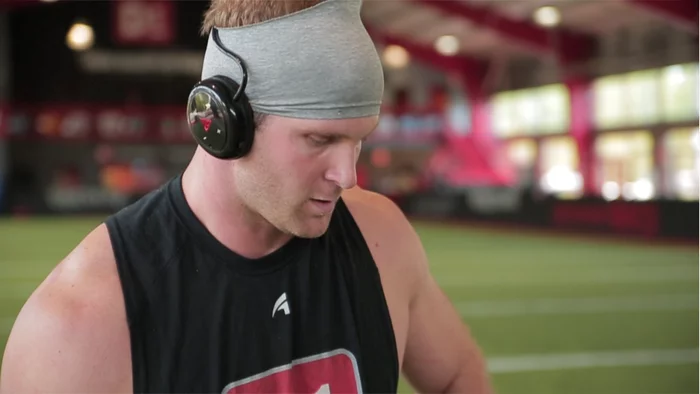 Livv wireless headphones are designed especially for use when training