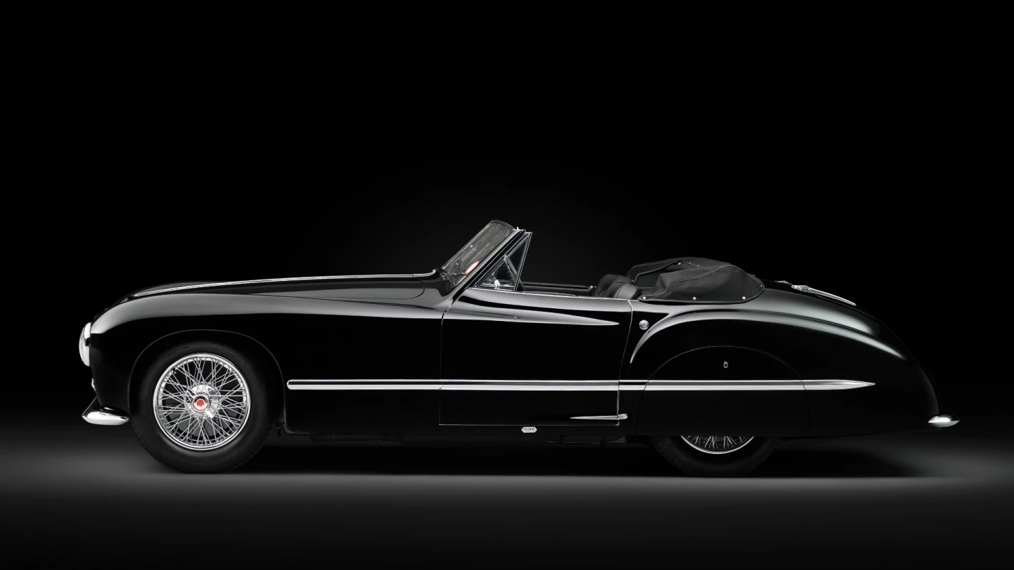 One of the first post-WW2 supercars, the T26 Gran Sport Talbot-Lago featured a celebrated Grand Prix chassis with a new twin-cam 4.5-litre T26 engine. Only 29 were built on the short wheelbase chassis and only 26 remain, each of them bodied by automotive couturiers. This Talbot-Lago T26 has a convertible body by French automotive couturier Franay. It was first shown at the Paris Salon in 1949 and was remodelled several times by Franay and shown at numerous motor shows in period, plus numerous concours where it always seems to have won first prize. It offered a lot of car and provenance for the price, fetching €1,120,000 ($1,252,240) Auction Link