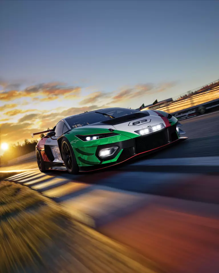 The V8 engine for the Temerario GT3 has had its hybrid components removed and replacement of tuning parts to accommodate FIA rules