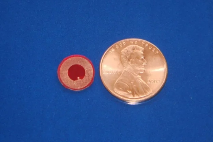 Battery-free RFID sensors smaller than a penny