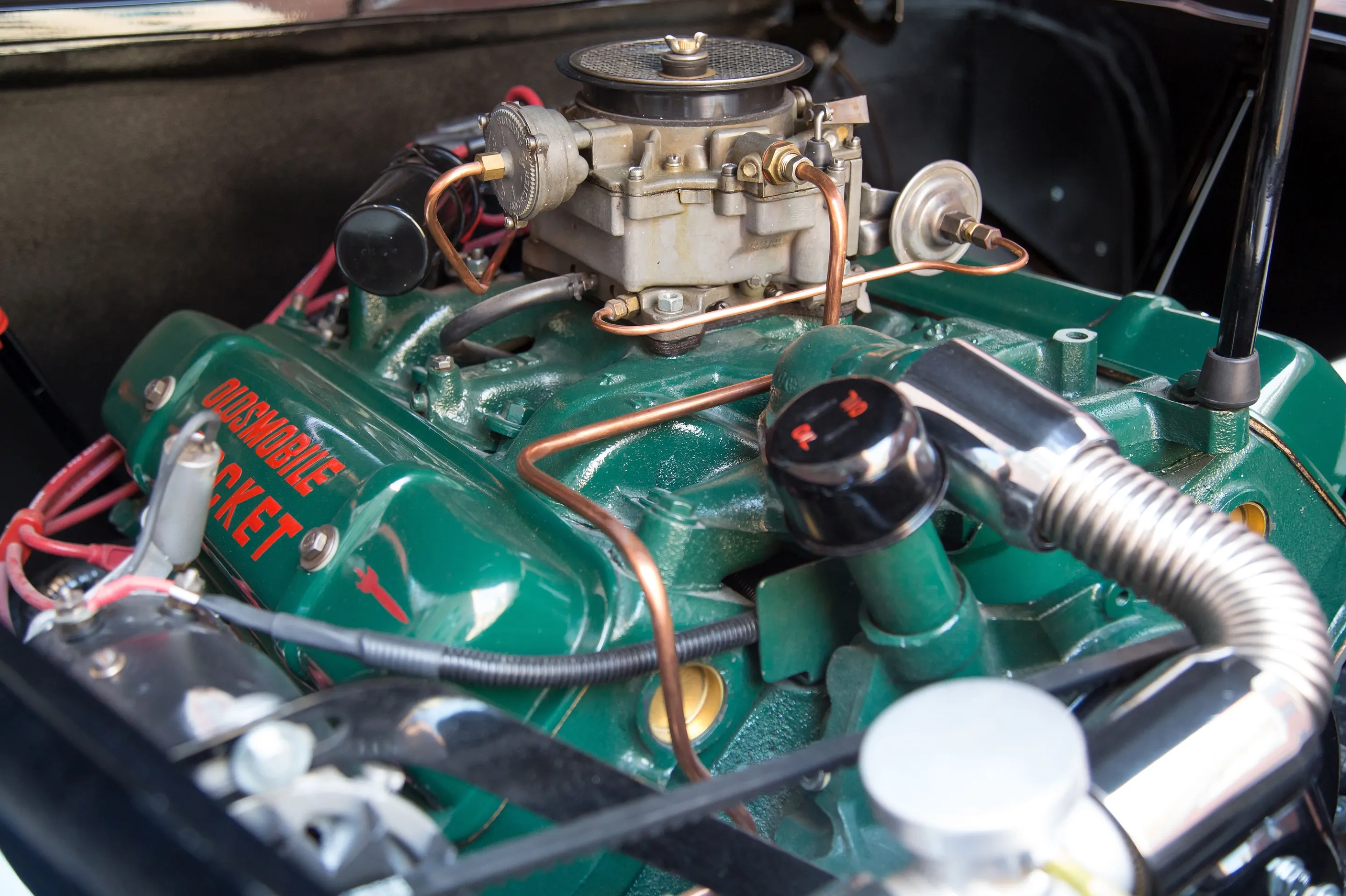 The 1963 Batmobile's engine was also restored