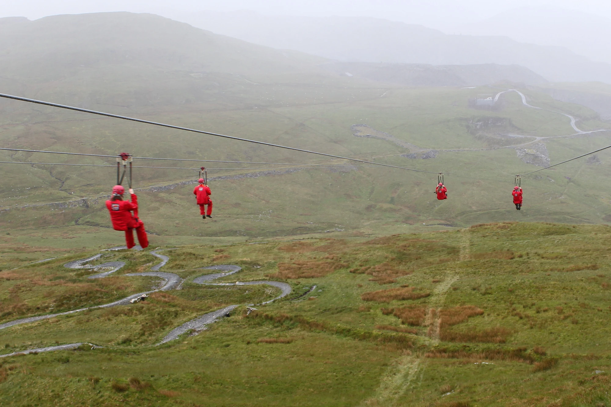 Zip World Titan, situated near the historic slate mining town of Blaenau Ffestiniog