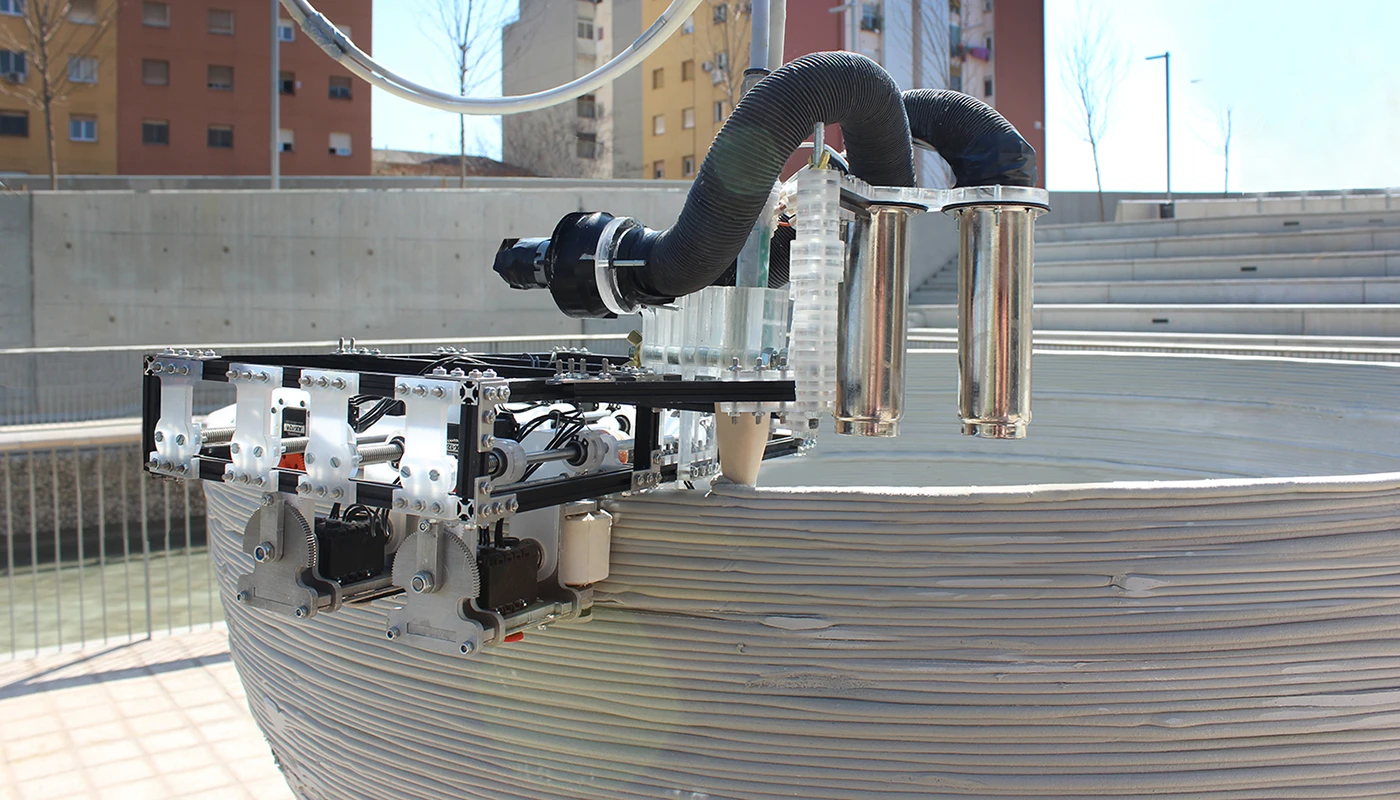 It is envisaged that swarms of Minibuilder robots can be used to create buildings