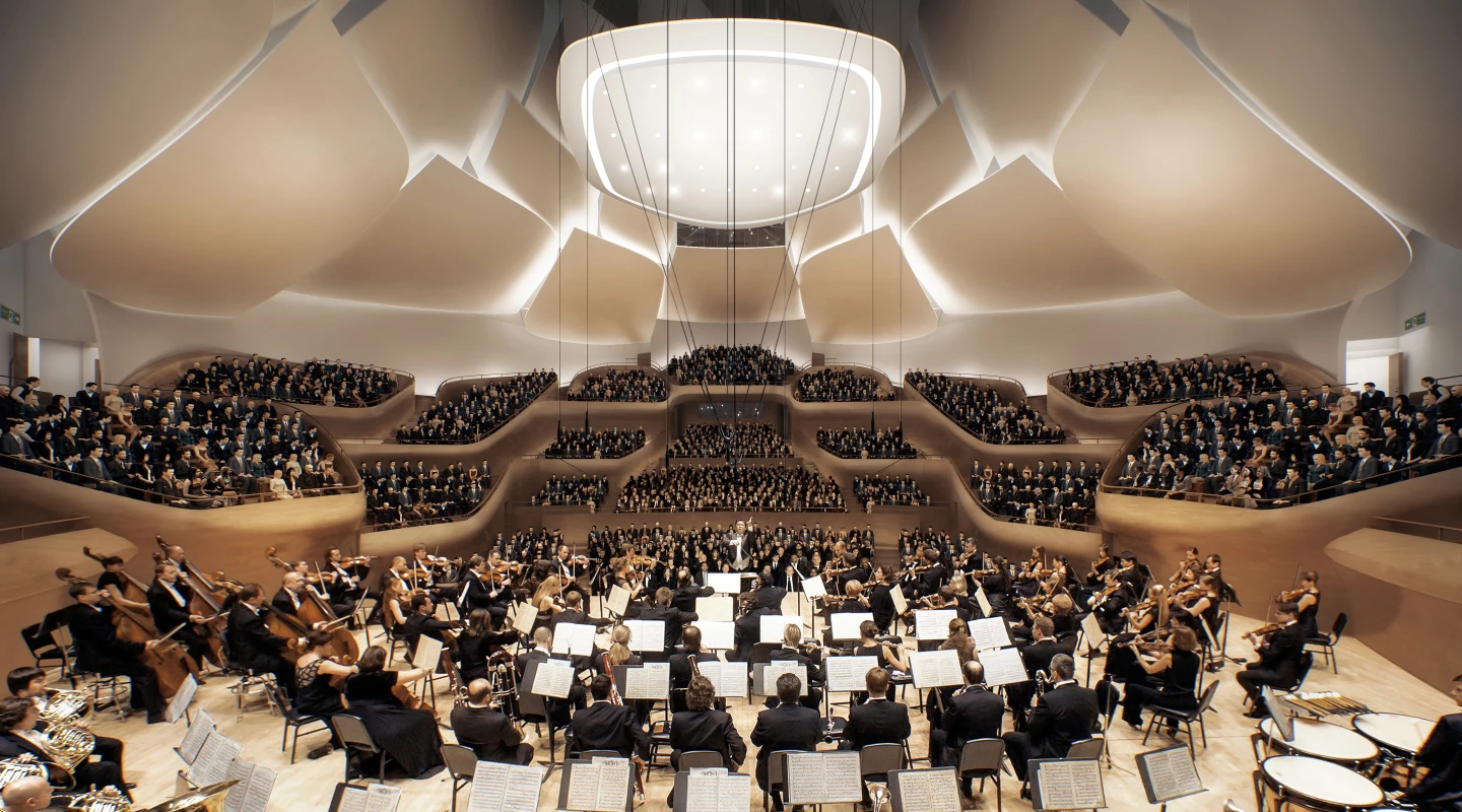 The China Philharmonic Concert Hall's main performance space will have a capacity of 1,600