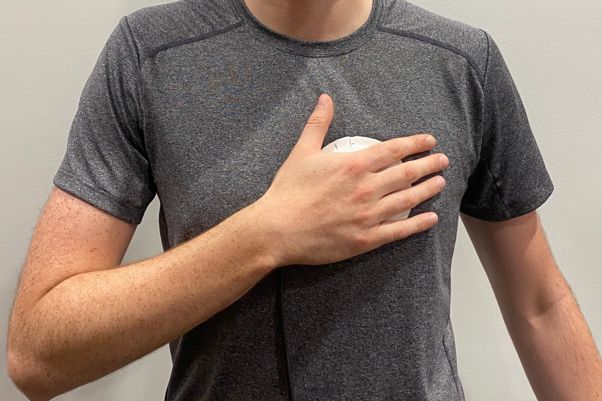 The device is sensitive and accurate enough that it can be used over clothing