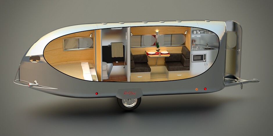 The Bowlus Road Chief cutaway