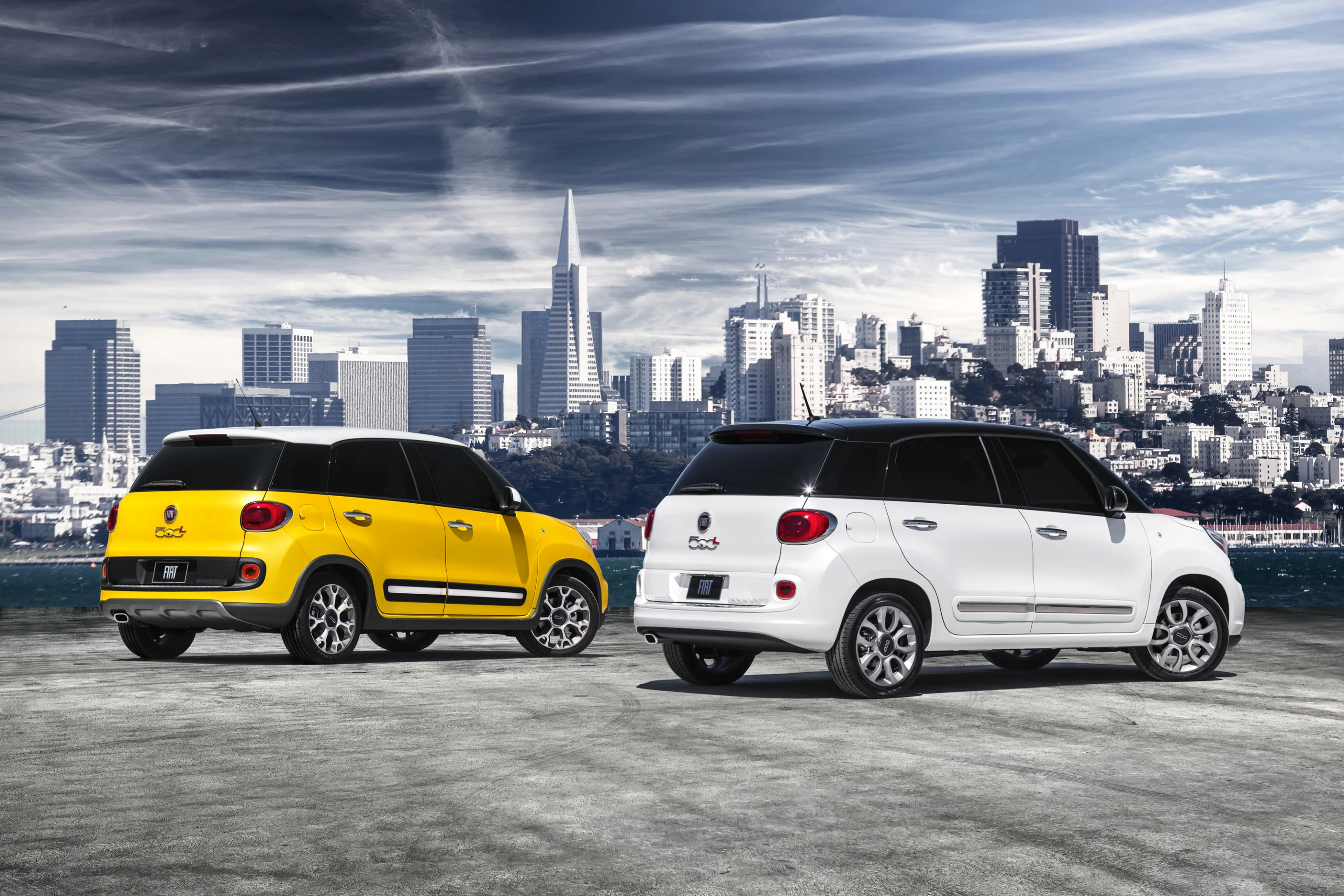 The 500L and the 500L Trekking side-by-side from the rear