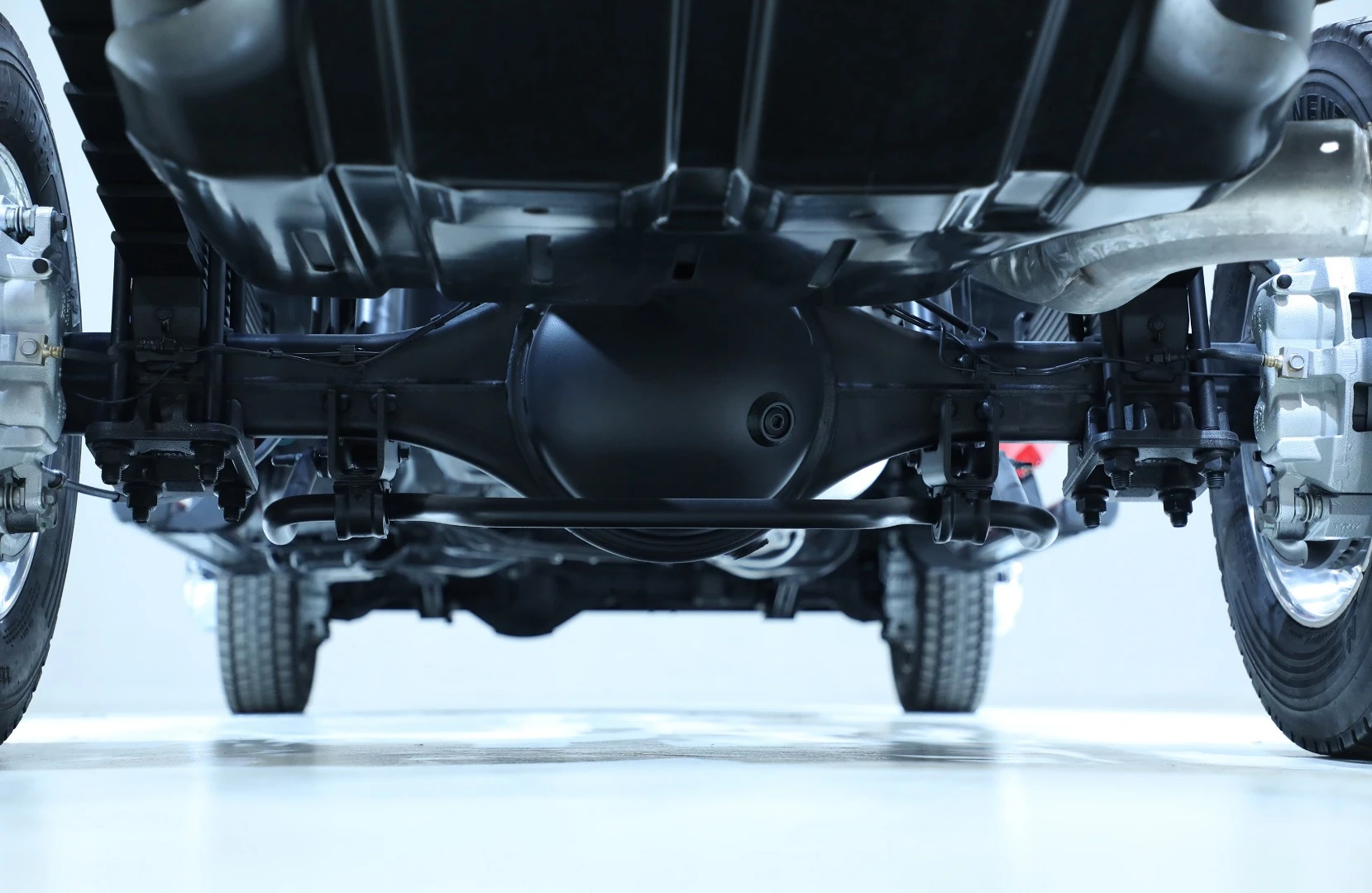 The heavier the truck's capabilities, the heavier the suspension and stabilization components must be to allow it