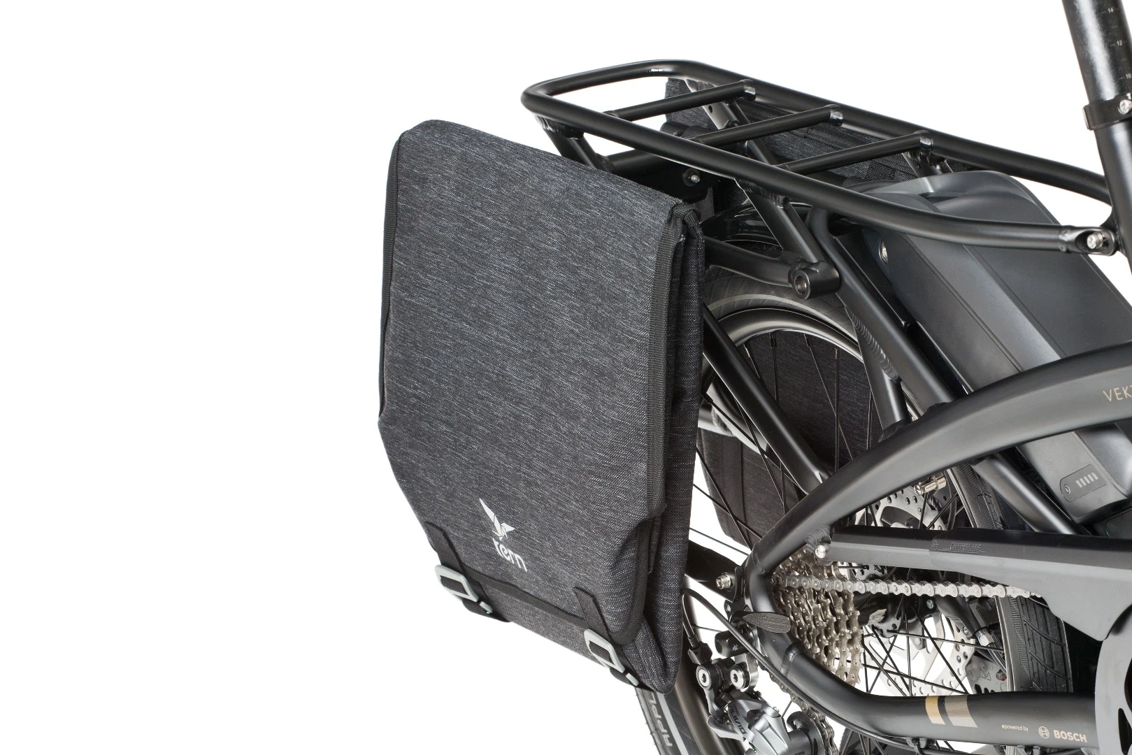 Bucketload panniers fold totally flat when empty