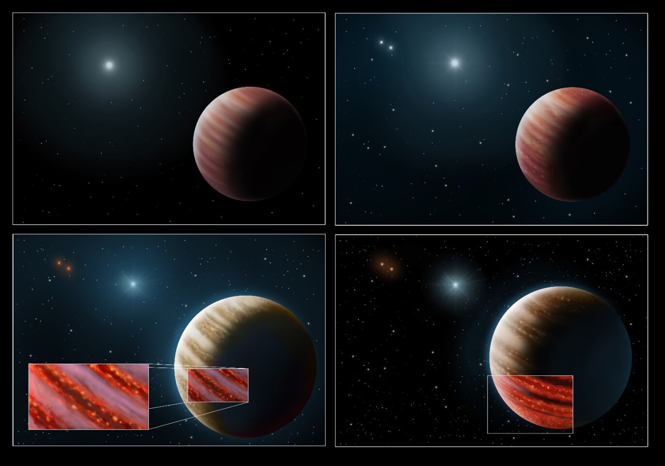Creating the hot young Jupiter image