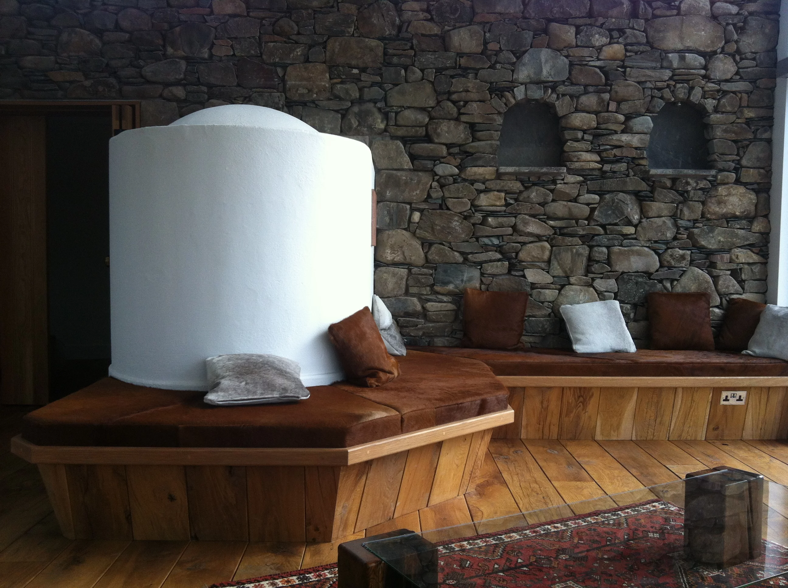 Much of the stone used in the building fabric was taken from the surrounding fields (Photo: Mark Waghorn Architects)