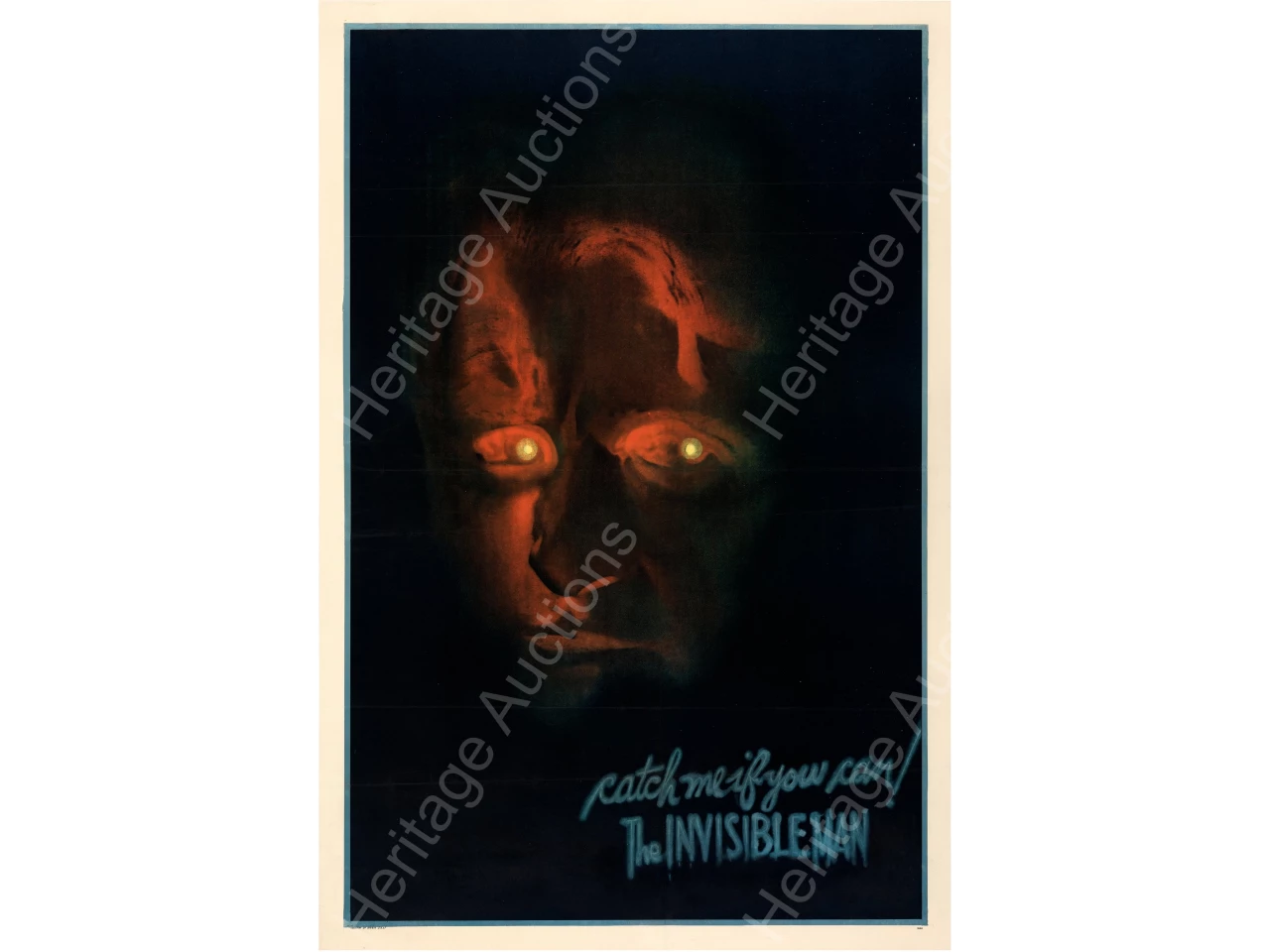 This movie poster for the science fiction classic movie “The Invisible Man” (1933) sold for $228,000 at Heritage Auctions on July 26, 2020