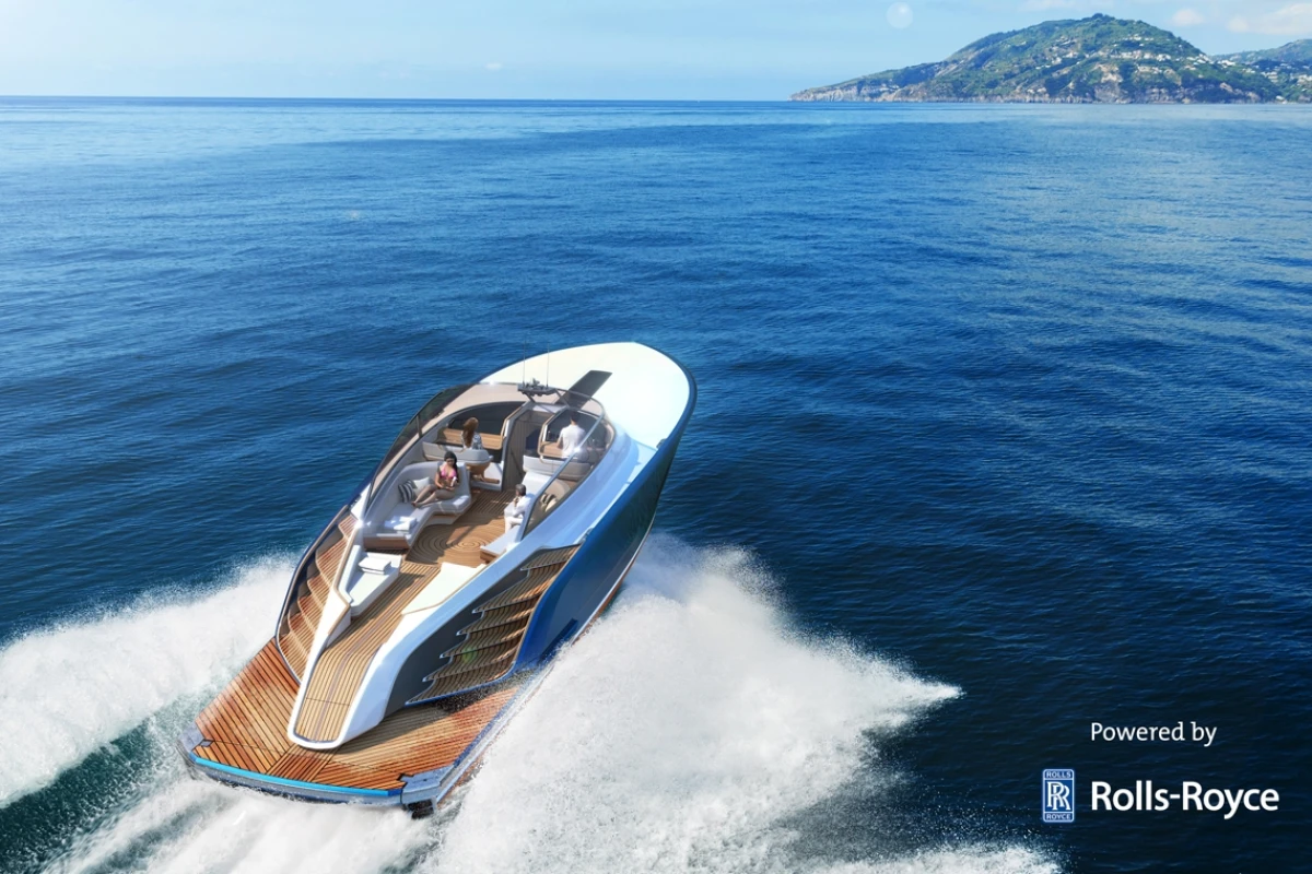 The Aeroboat S6 can do 40 knots thanks to its twin Rolls-Royce Series 2000 M96 engines