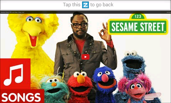 Sesame Street is part of Kid Mode entertainment