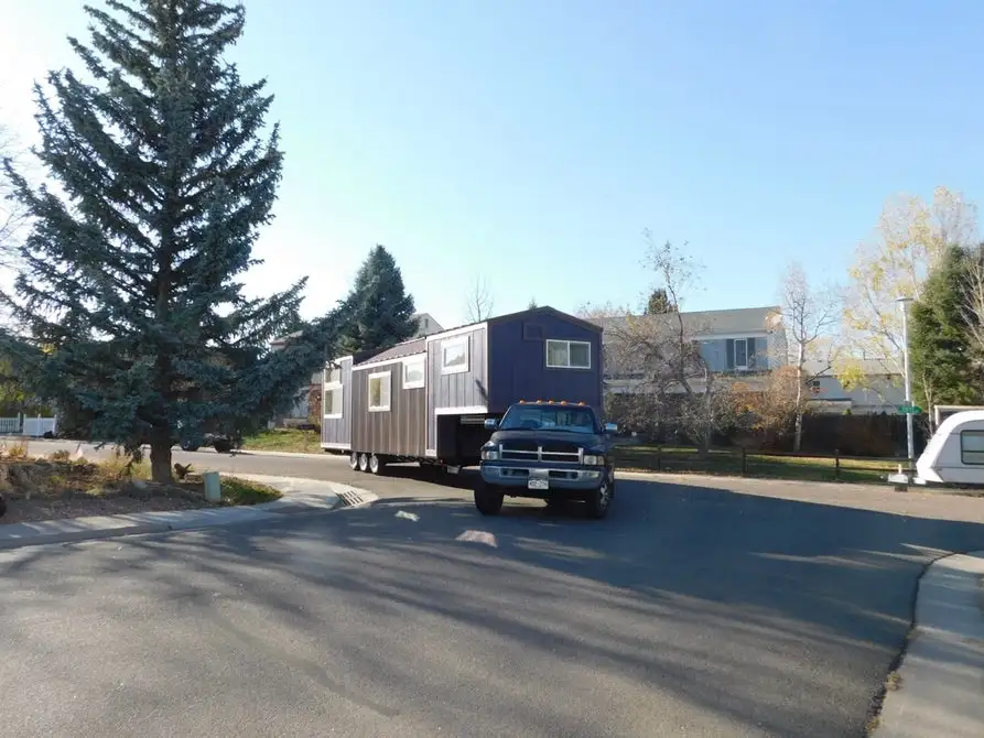 The Purple Monster measures 10 ft (3.08 m)-wide, well over the 8.6 ft (2.62 m) legal towing limit