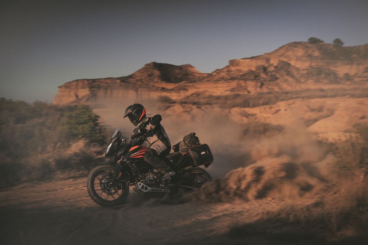 The 2020 KTM 390 Adventure is a highly approachable on/off road tourer