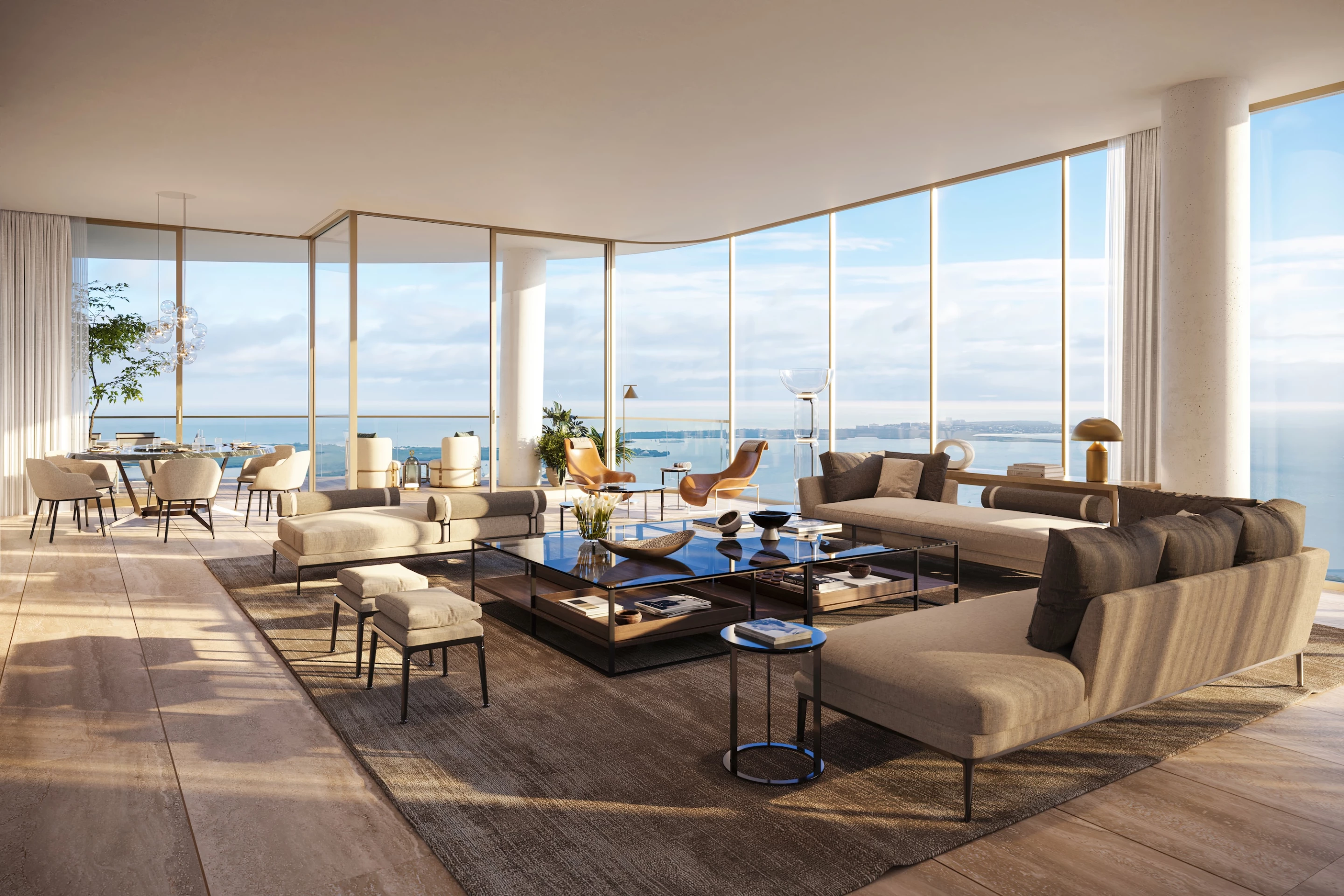 The Residences at 1428 Brickell's apartments will range from two to four bedrooms, plus there will be a large penthouse suite