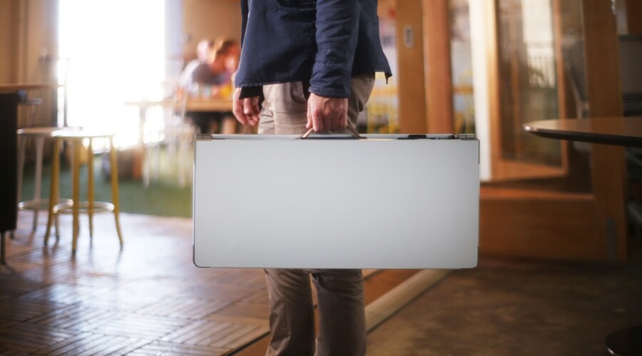 The ZestDesk weighs 5.5 kg (12 lb)