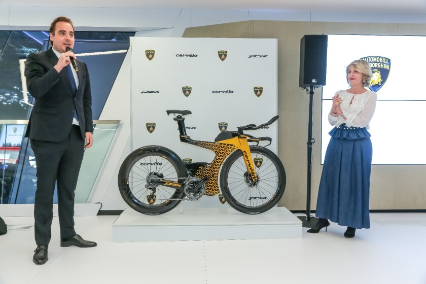 Lamborghini and Cervélo have partnered to launch the very limited P5X Lamborghini edition