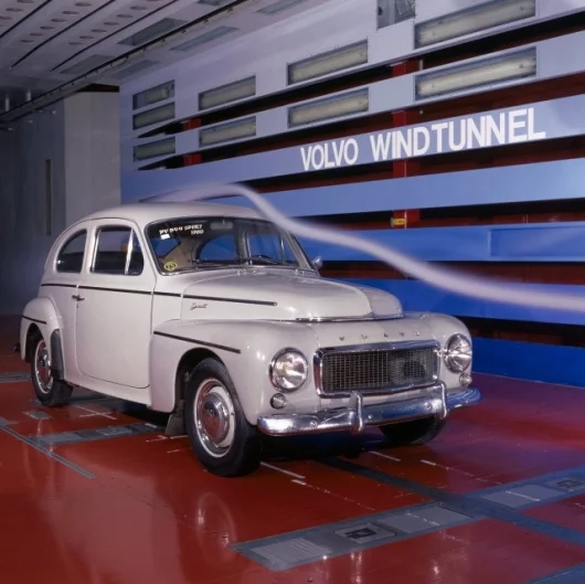 Volvo P544 in the showroom