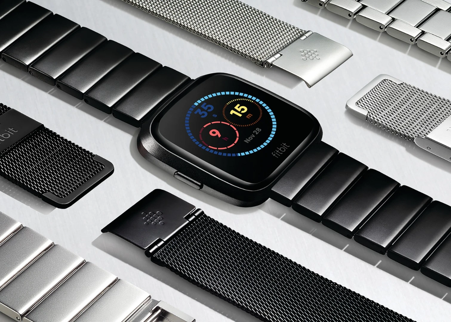 The Fitbit Versa styling takes inspiration from Apple and Pebble
