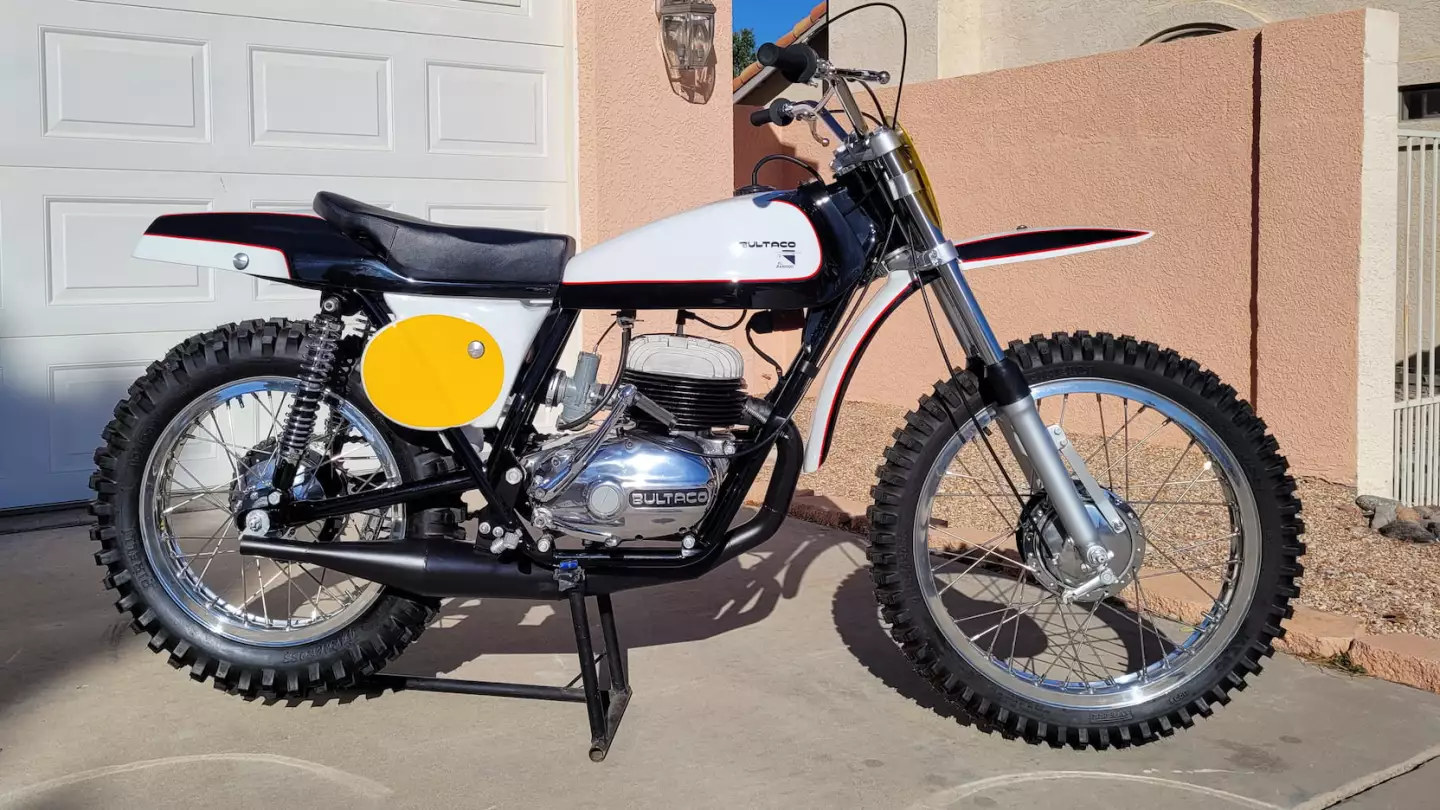 This 1967 Bultaco El Bandido sold for $27,500 as Lot F33 at Mecum Auctions' Las Vegas sale on Friday, 28 January 2022