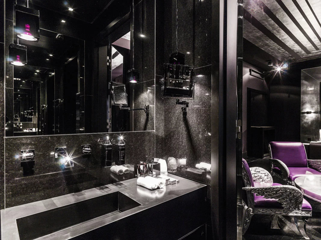 Black room interior (Image: Supplied)