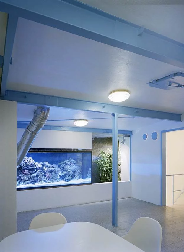 An underground atomic shelter has been transformed into Swedish internet provider Bahnhof's HQ (image from AF-L)
