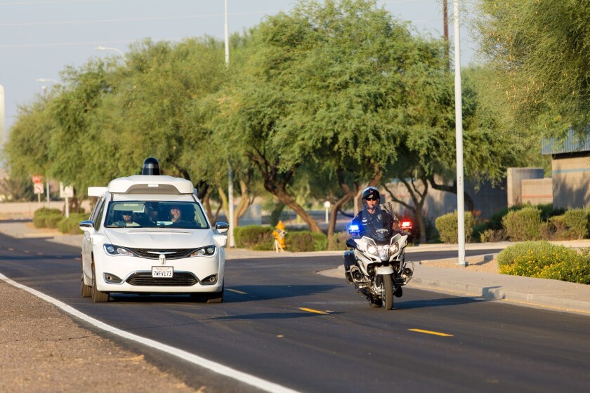 Waymo has begun training its Chrysler minivans to respect the sound of wailing sirens