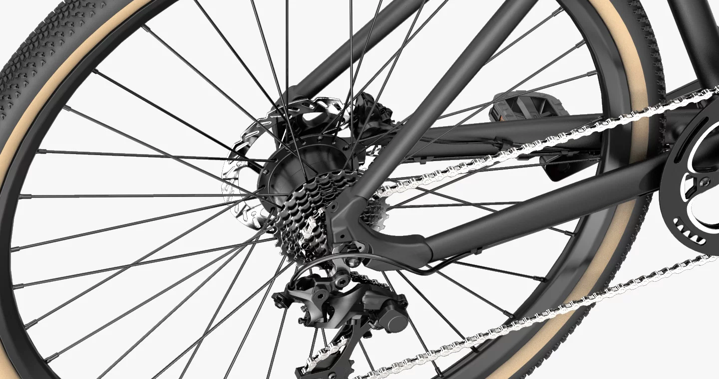 The C21 promises responsive pedal assist thanks to the inclusion of a torque sensor