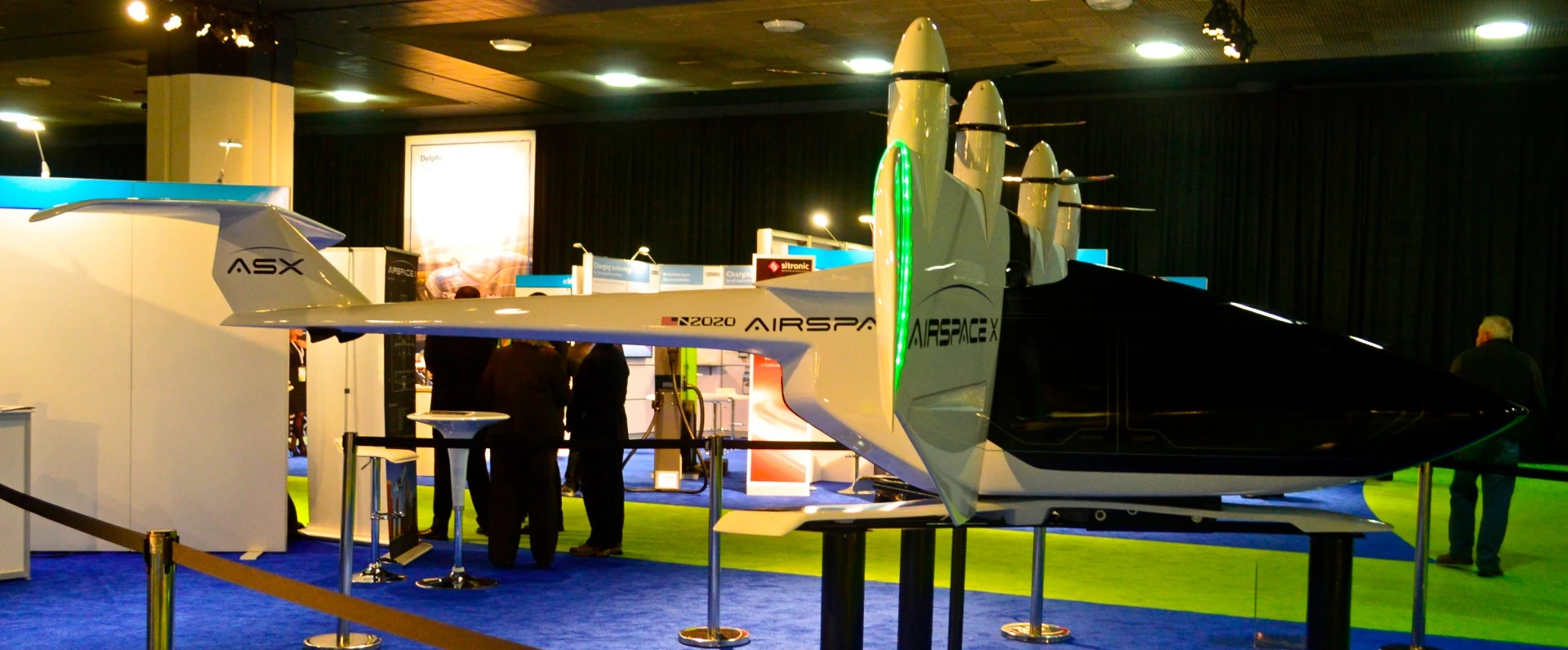 AirSpaceX shows off its Mobi-One model at the North American International Auto Show