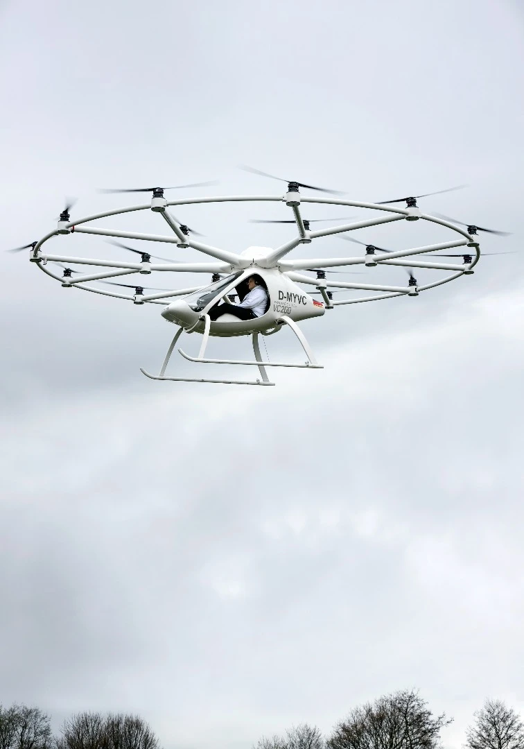 The pursuit of personal flight has taken a promising, and kind of wacky, step forward with the electric 18-rotor Volocopter lifting somebody into the air for the very first time