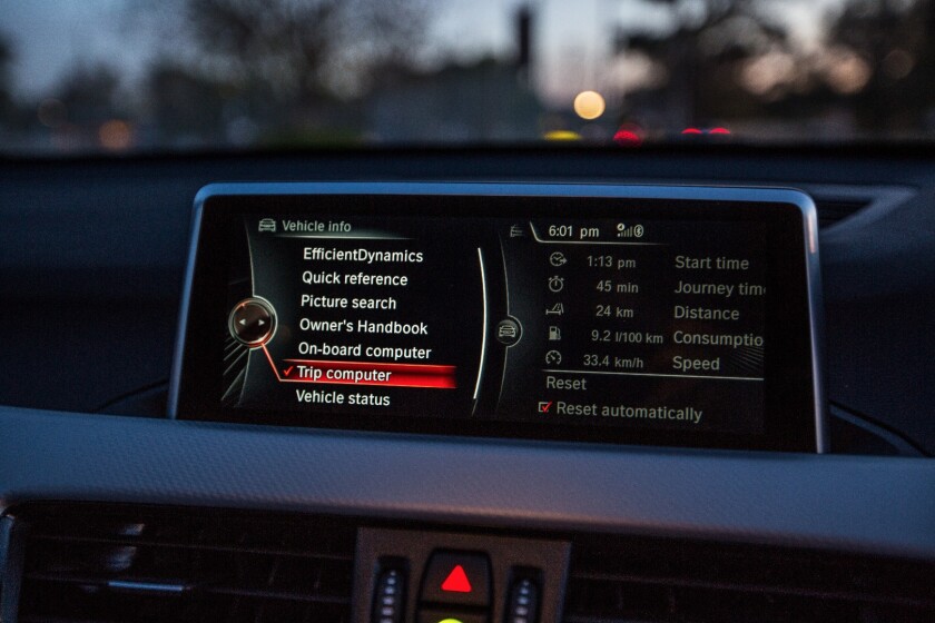 It's not a touchscreen, but iDrive's rotary controller is quick and easy